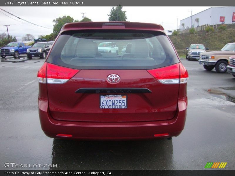 Salsa Red Pearl / Bisque 2012 Toyota Sienna