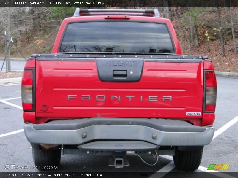 Aztec Red / Gray 2001 Nissan Frontier XE V6 Crew Cab