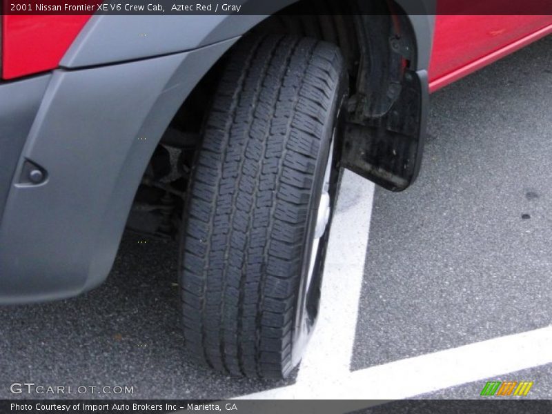 Aztec Red / Gray 2001 Nissan Frontier XE V6 Crew Cab
