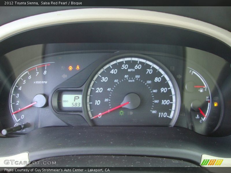  2012 Sienna   Gauges