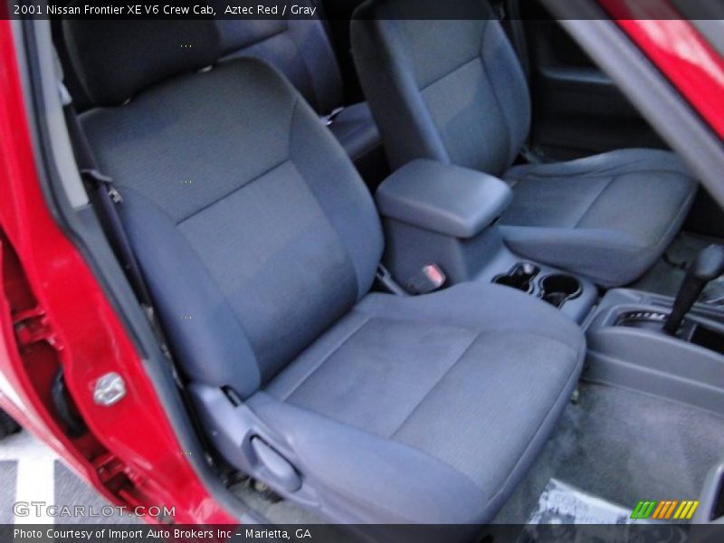 Aztec Red / Gray 2001 Nissan Frontier XE V6 Crew Cab