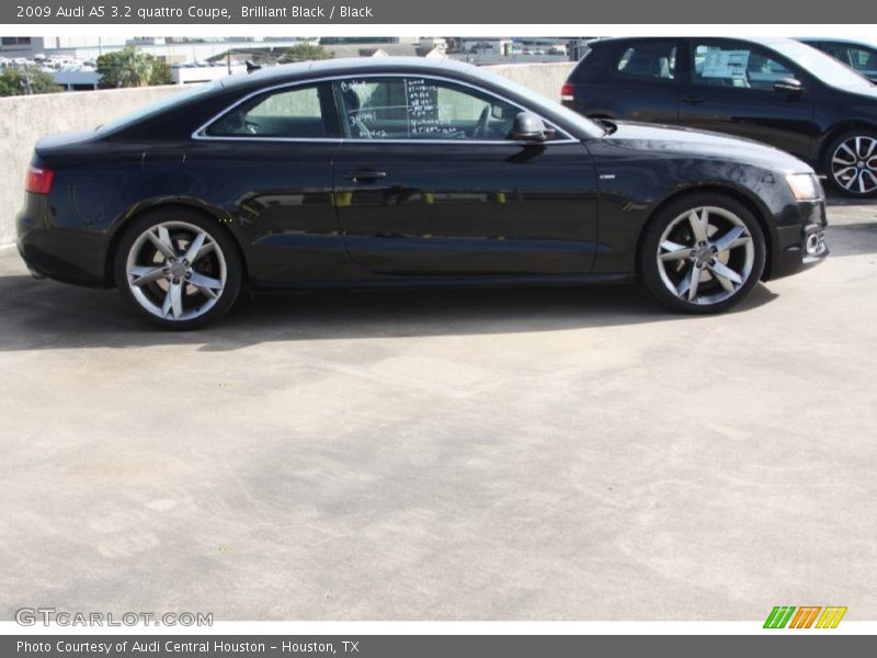 Brilliant Black / Black 2009 Audi A5 3.2 quattro Coupe