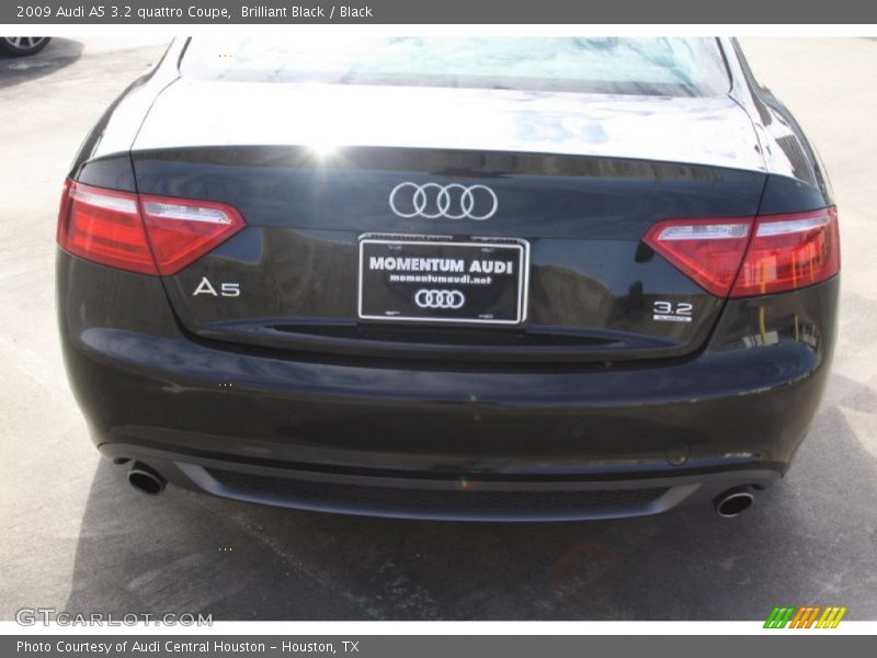 Brilliant Black / Black 2009 Audi A5 3.2 quattro Coupe