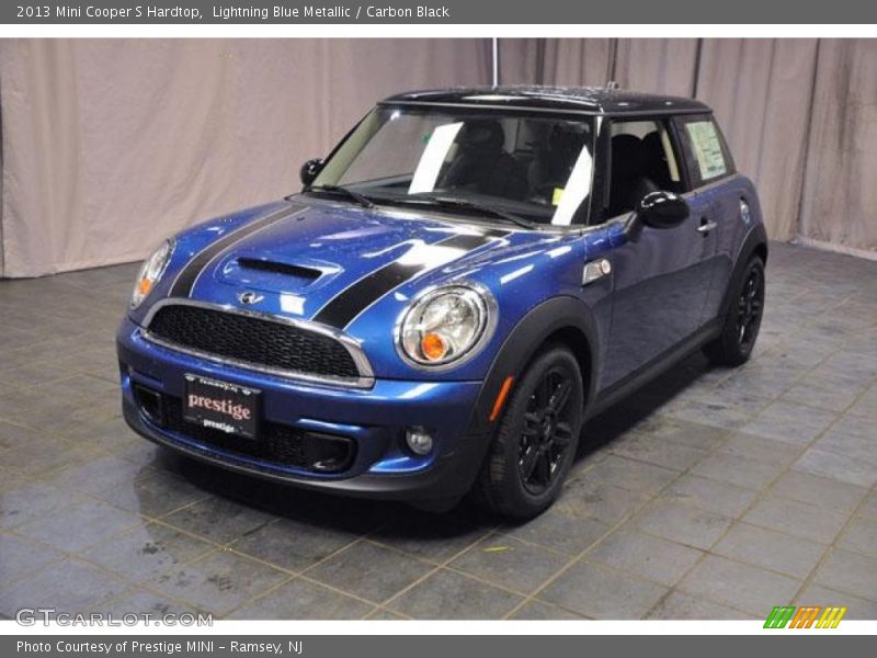 Lightning Blue Metallic / Carbon Black 2013 Mini Cooper S Hardtop