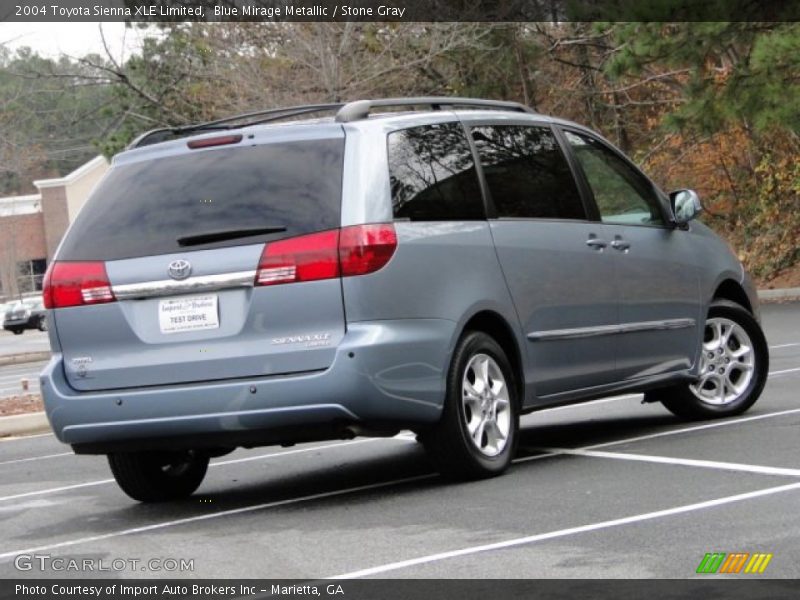 Blue Mirage Metallic / Stone Gray 2004 Toyota Sienna XLE Limited
