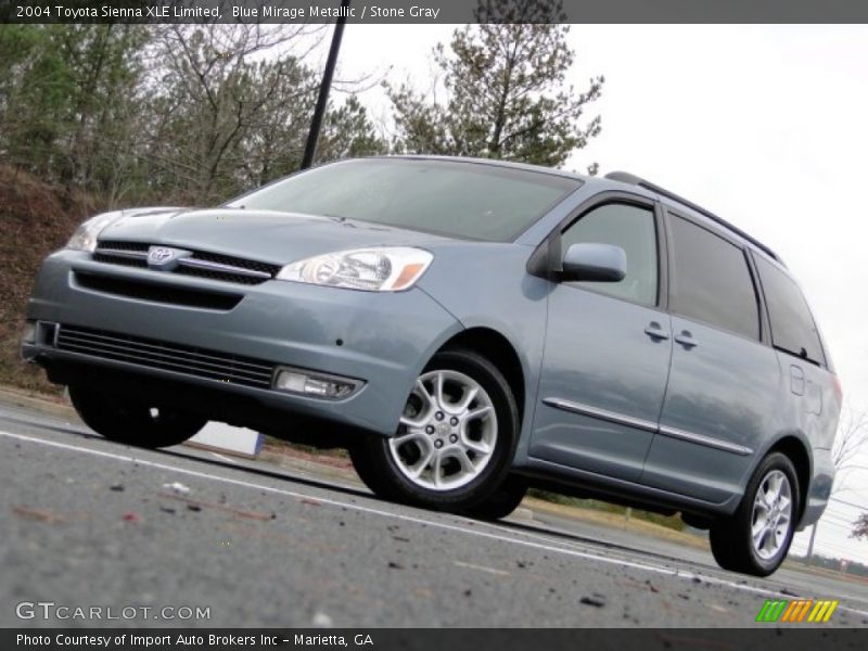 Blue Mirage Metallic / Stone Gray 2004 Toyota Sienna XLE Limited