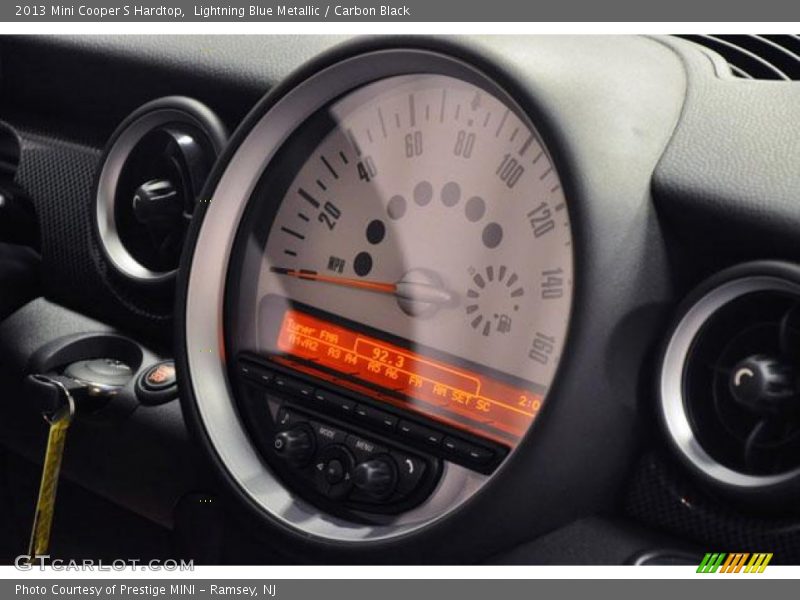 Lightning Blue Metallic / Carbon Black 2013 Mini Cooper S Hardtop