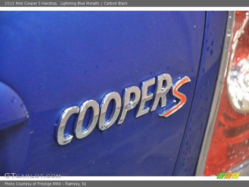 Lightning Blue Metallic / Carbon Black 2013 Mini Cooper S Hardtop