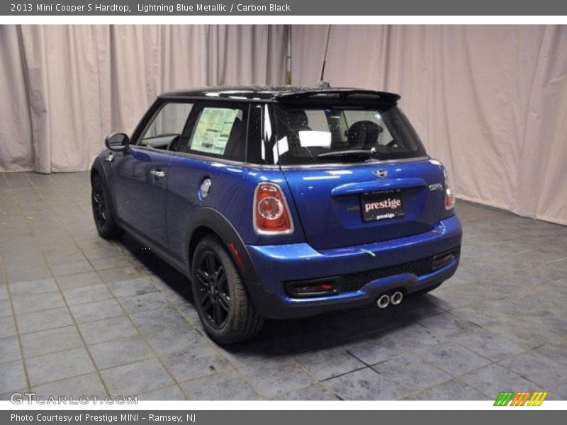Lightning Blue Metallic / Carbon Black 2013 Mini Cooper S Hardtop