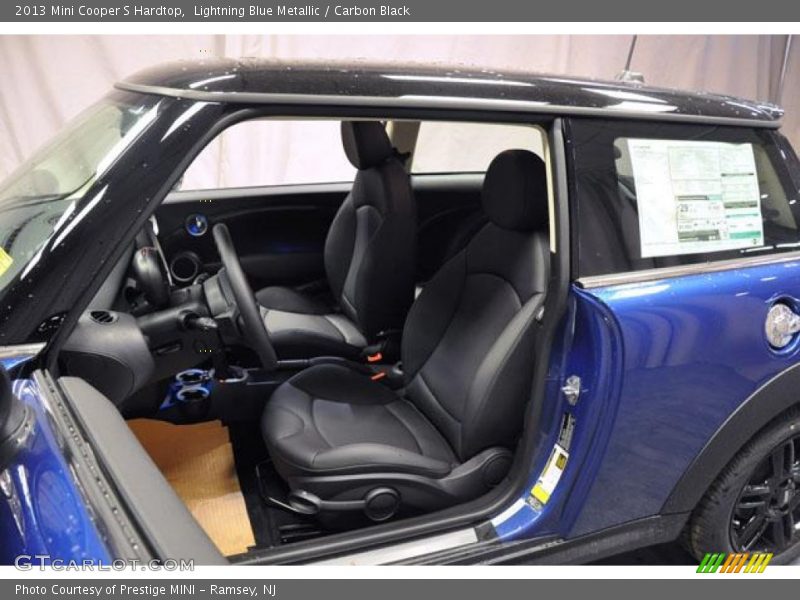 Lightning Blue Metallic / Carbon Black 2013 Mini Cooper S Hardtop