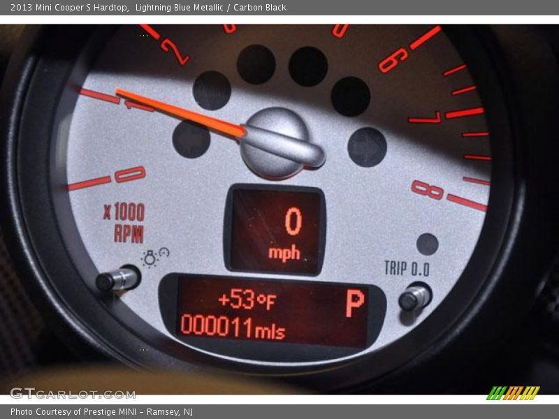 Lightning Blue Metallic / Carbon Black 2013 Mini Cooper S Hardtop