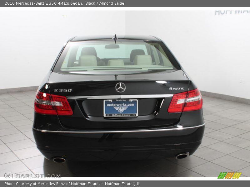 Black / Almond Beige 2010 Mercedes-Benz E 350 4Matic Sedan