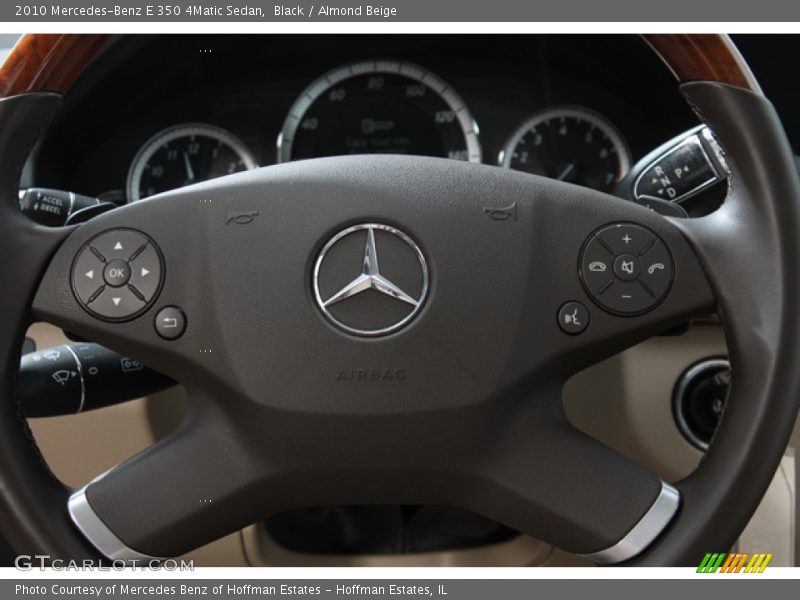 Black / Almond Beige 2010 Mercedes-Benz E 350 4Matic Sedan