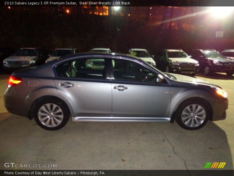 Steel Silver Metallic / Off Black 2010 Subaru Legacy 3.6R Premium Sedan