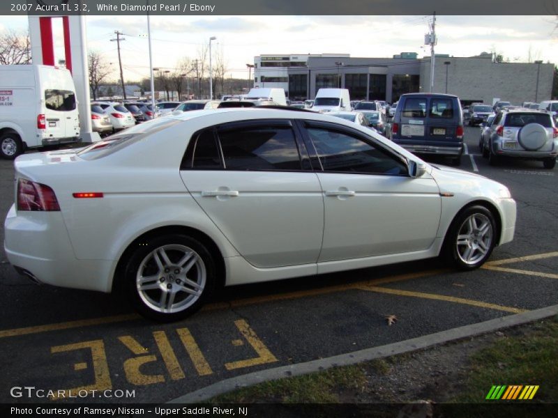 White Diamond Pearl / Ebony 2007 Acura TL 3.2