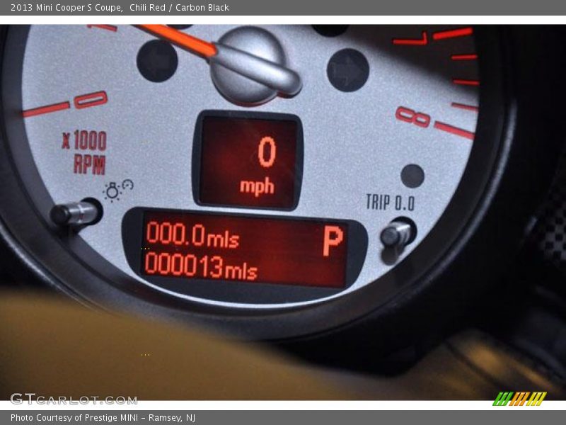Chili Red / Carbon Black 2013 Mini Cooper S Coupe