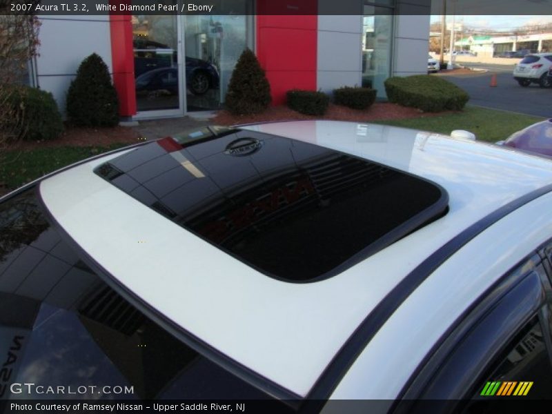 White Diamond Pearl / Ebony 2007 Acura TL 3.2