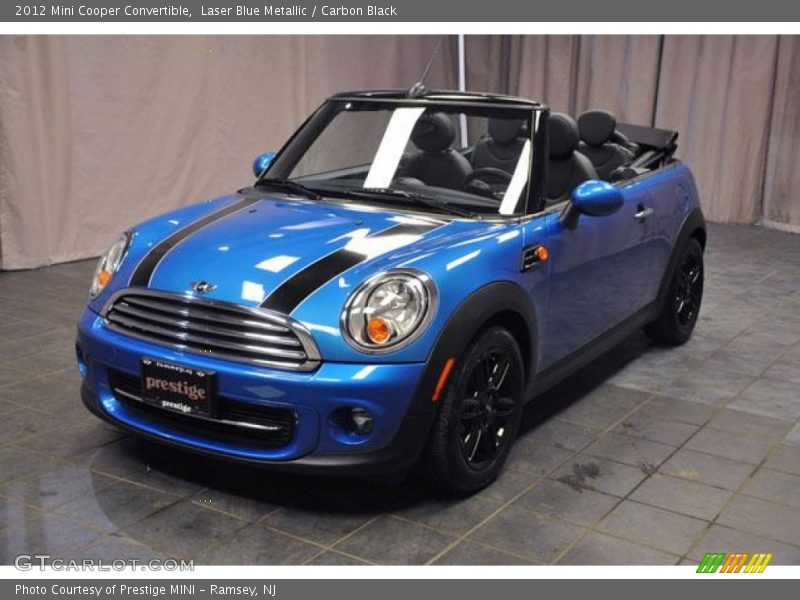 Laser Blue Metallic / Carbon Black 2012 Mini Cooper Convertible