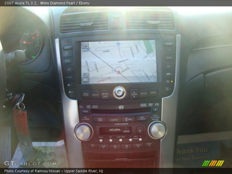 White Diamond Pearl / Ebony 2007 Acura TL 3.2