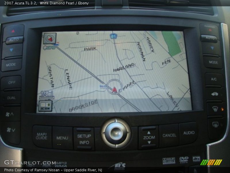 White Diamond Pearl / Ebony 2007 Acura TL 3.2