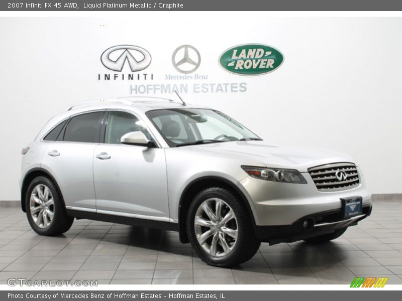 Liquid Platinum Metallic / Graphite 2007 Infiniti FX 45 AWD