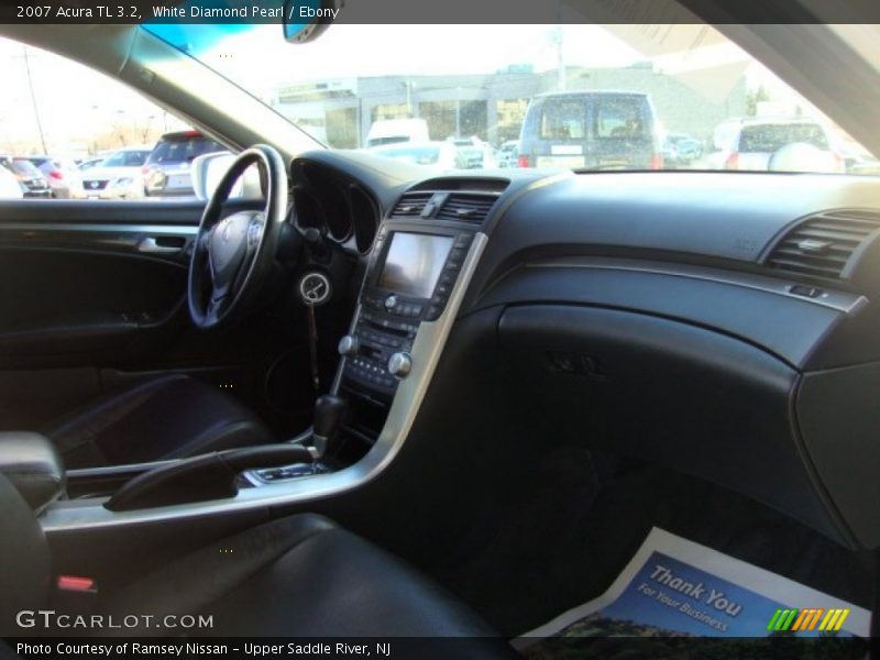 White Diamond Pearl / Ebony 2007 Acura TL 3.2