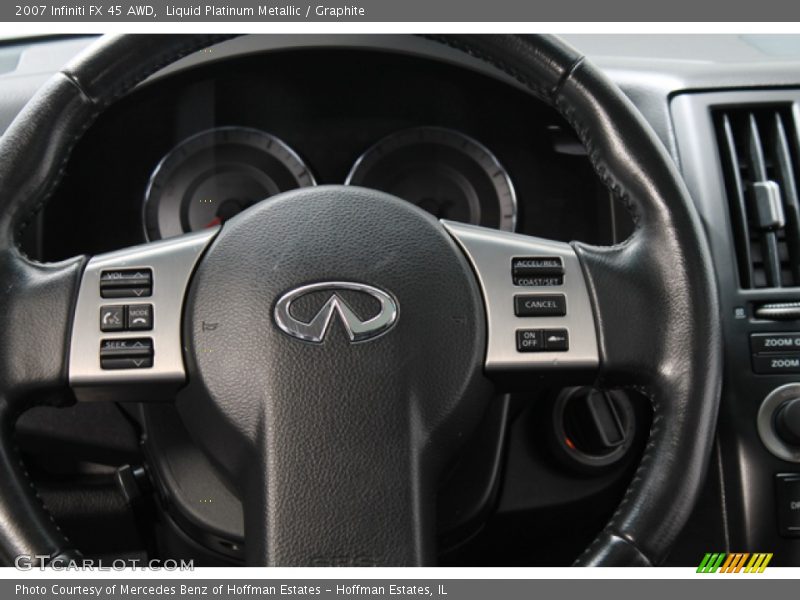 Liquid Platinum Metallic / Graphite 2007 Infiniti FX 45 AWD