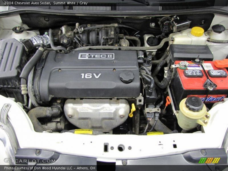 Summit White / Gray 2004 Chevrolet Aveo Sedan