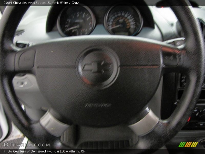 Summit White / Gray 2004 Chevrolet Aveo Sedan