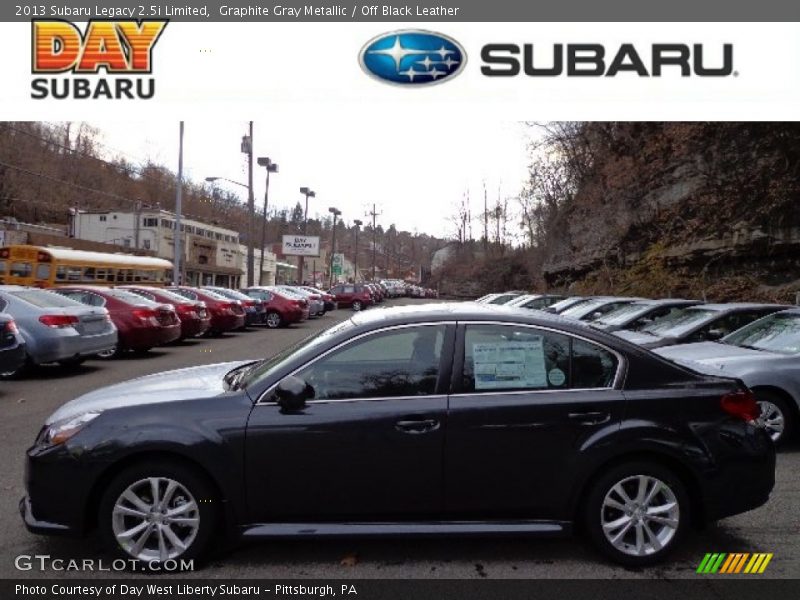 Graphite Gray Metallic / Off Black Leather 2013 Subaru Legacy 2.5i Limited