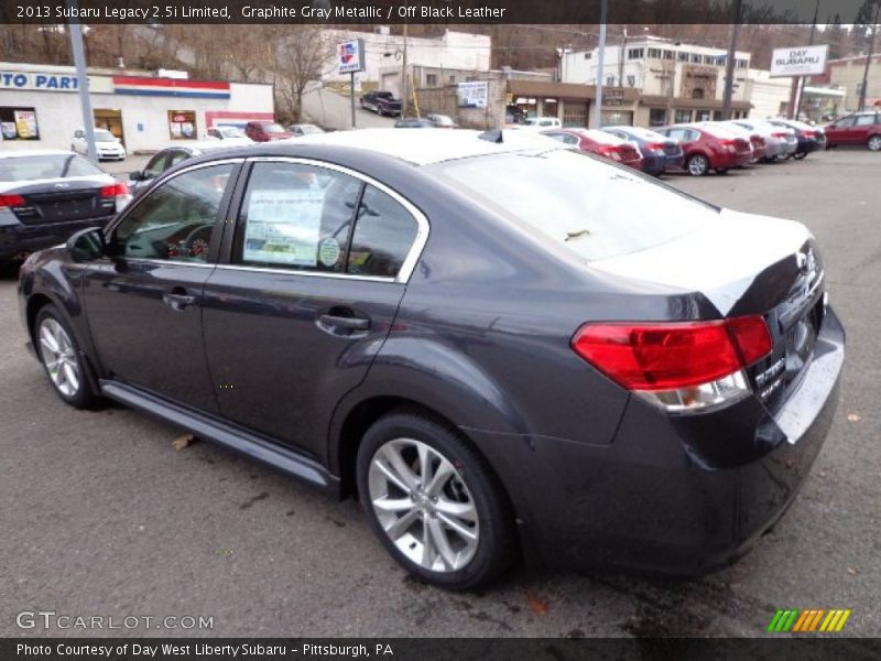 Graphite Gray Metallic / Off Black Leather 2013 Subaru Legacy 2.5i Limited