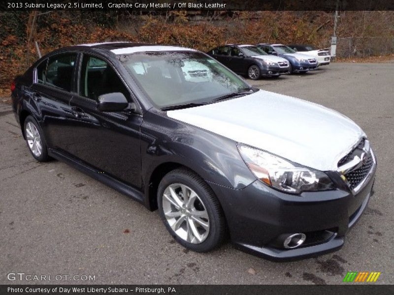 Graphite Gray Metallic / Off Black Leather 2013 Subaru Legacy 2.5i Limited