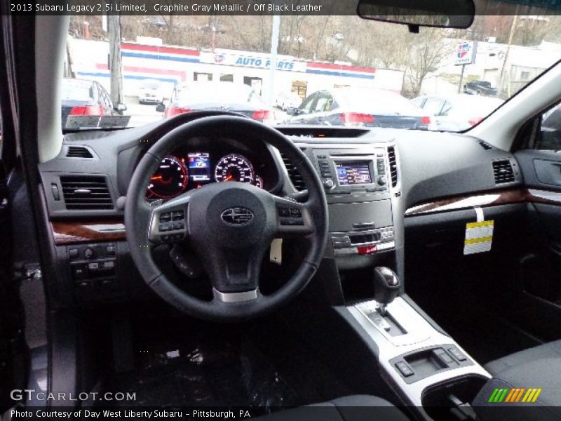 Graphite Gray Metallic / Off Black Leather 2013 Subaru Legacy 2.5i Limited