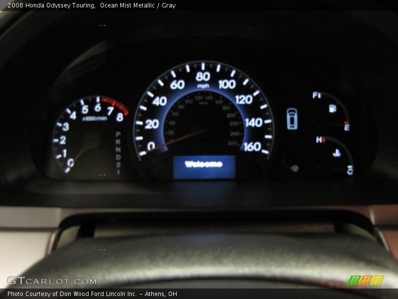Ocean Mist Metallic / Gray 2008 Honda Odyssey Touring