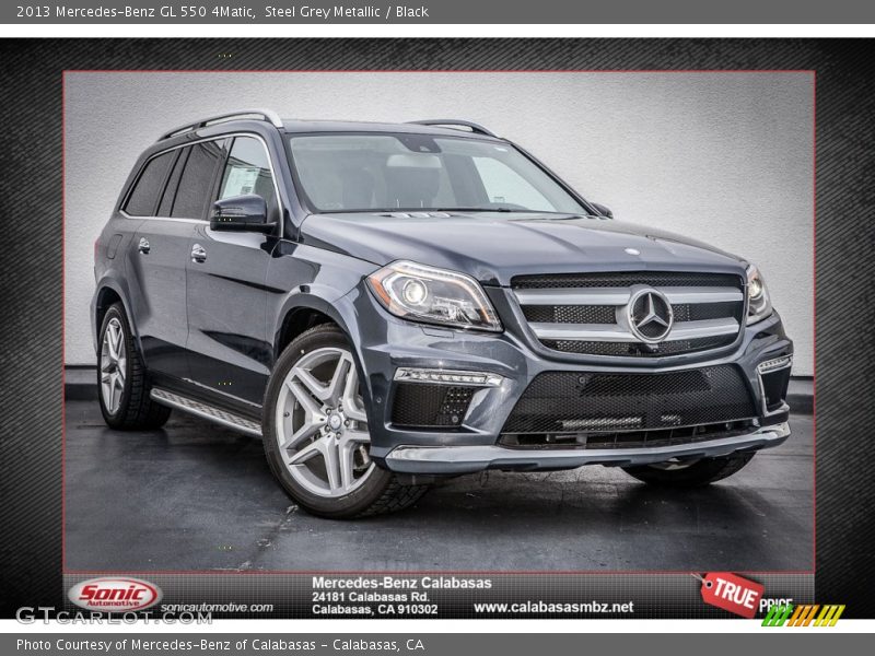 Steel Grey Metallic / Black 2013 Mercedes-Benz GL 550 4Matic