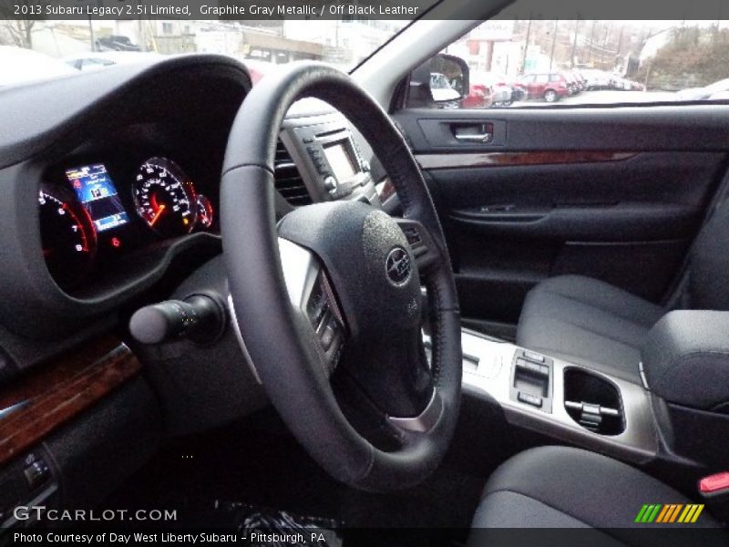 Graphite Gray Metallic / Off Black Leather 2013 Subaru Legacy 2.5i Limited