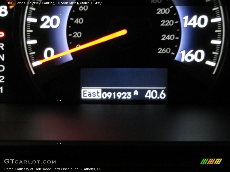 Ocean Mist Metallic / Gray 2008 Honda Odyssey Touring