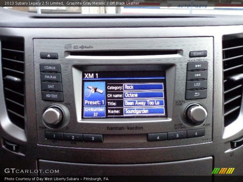 Graphite Gray Metallic / Off Black Leather 2013 Subaru Legacy 2.5i Limited