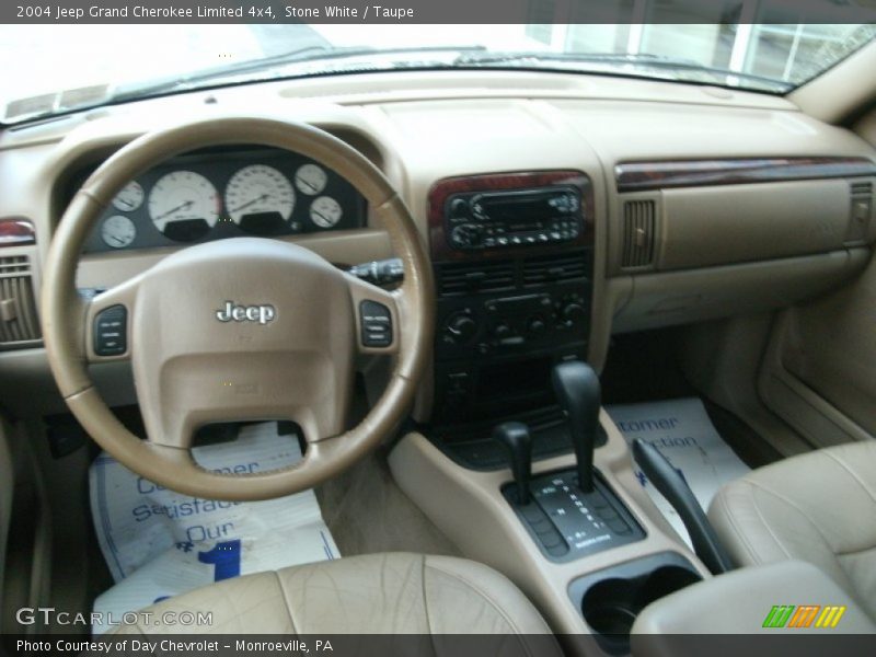 Stone White / Taupe 2004 Jeep Grand Cherokee Limited 4x4