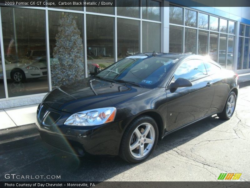 Carbon Black Metallic / Ebony 2009 Pontiac G6 GT Coupe