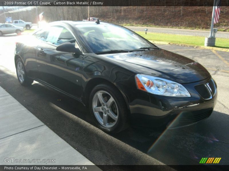Carbon Black Metallic / Ebony 2009 Pontiac G6 GT Coupe