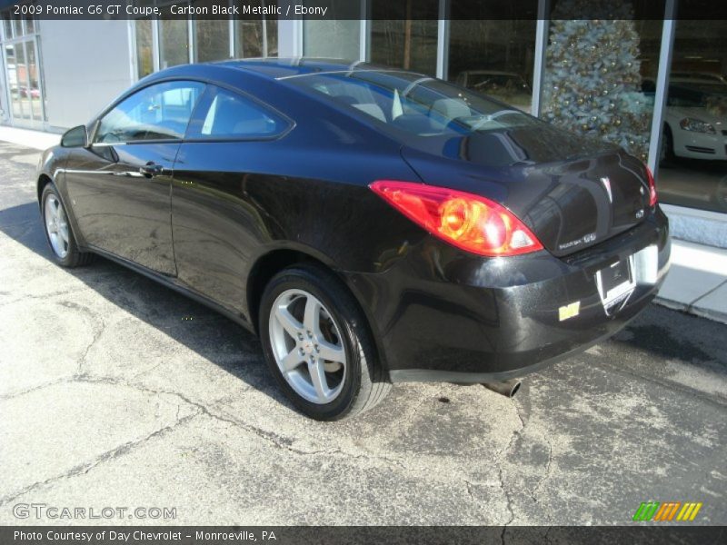 Carbon Black Metallic / Ebony 2009 Pontiac G6 GT Coupe