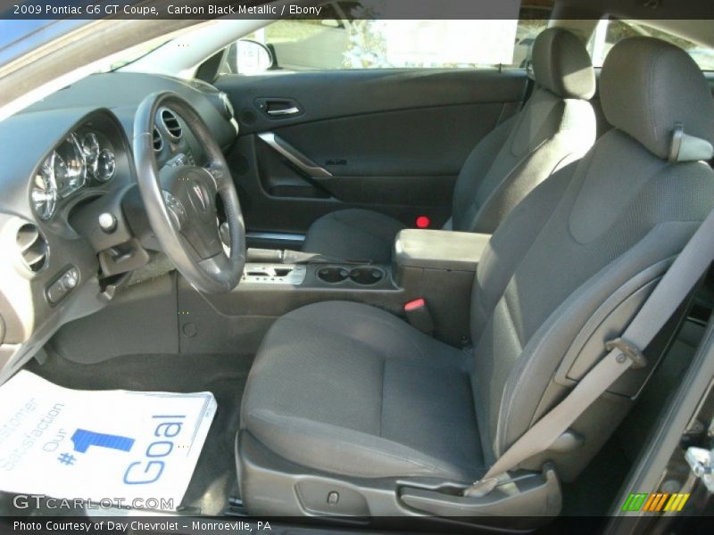 Carbon Black Metallic / Ebony 2009 Pontiac G6 GT Coupe