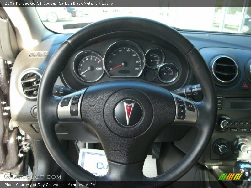 Carbon Black Metallic / Ebony 2009 Pontiac G6 GT Coupe