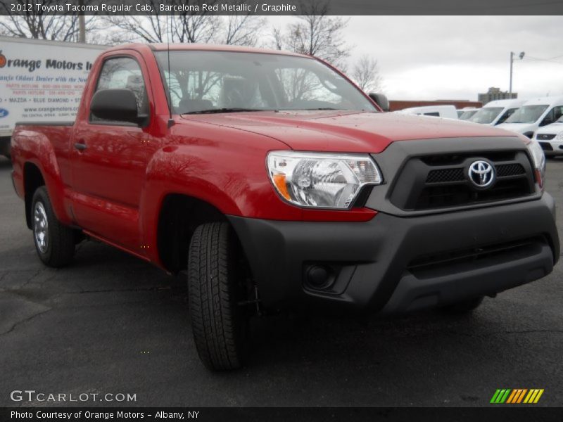 Barcelona Red Metallic / Graphite 2012 Toyota Tacoma Regular Cab