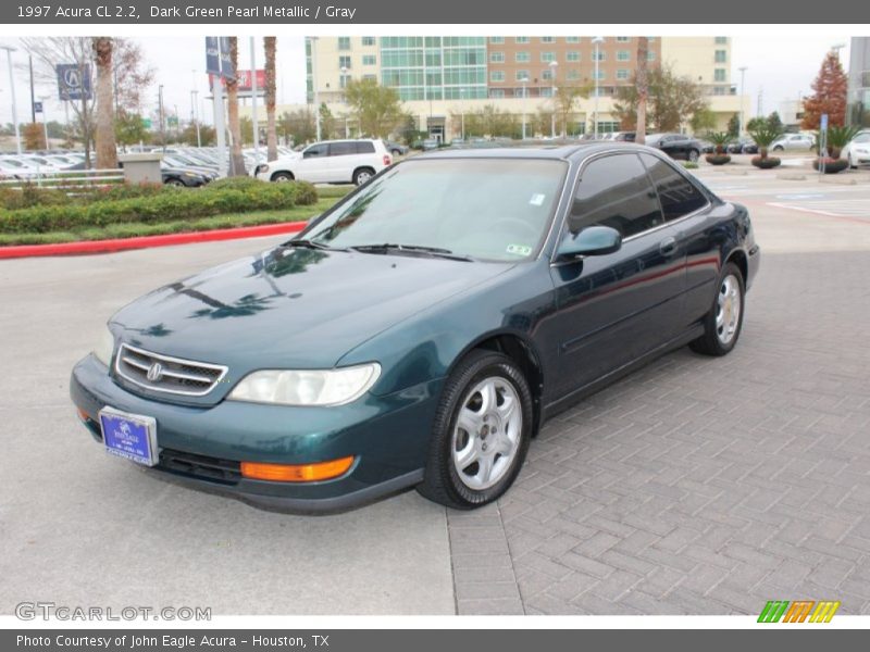 Dark Green Pearl Metallic / Gray 1997 Acura CL 2.2