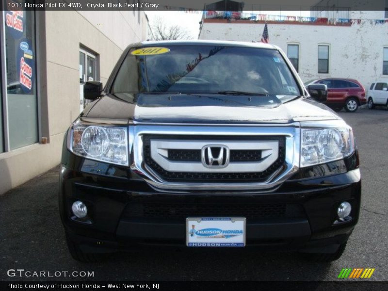 Crystal Black Pearl / Gray 2011 Honda Pilot EX 4WD