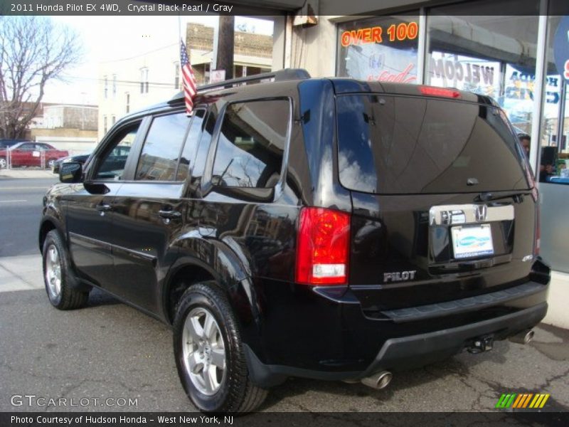 Crystal Black Pearl / Gray 2011 Honda Pilot EX 4WD