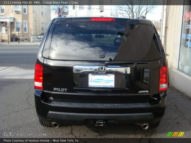 Crystal Black Pearl / Gray 2011 Honda Pilot EX 4WD
