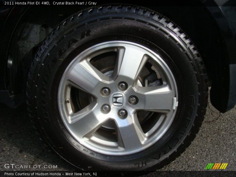 Crystal Black Pearl / Gray 2011 Honda Pilot EX 4WD